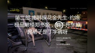 第二部 南韩探花金先生-约炮极品嫩模郑书姬，单手开车撩起裙子是丁字裤呀